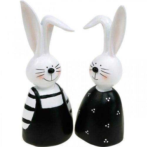 Par de coelhinhos, decoração de primavera, bustos de coelhinhos, decoração de mesa, páscoa H18.5/18cm conjunto de 2