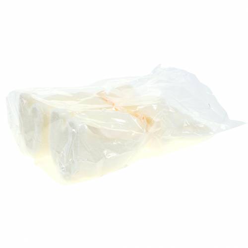 Floristik24 Coelho flocado creme branco H30cm 2pcs