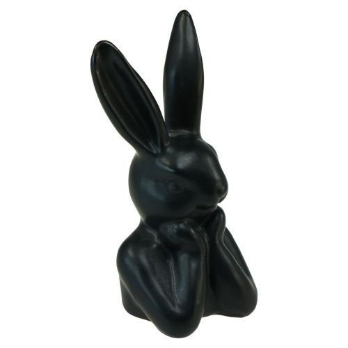 Itens Coelho pensando busto de coelho preto 7×6×15cm