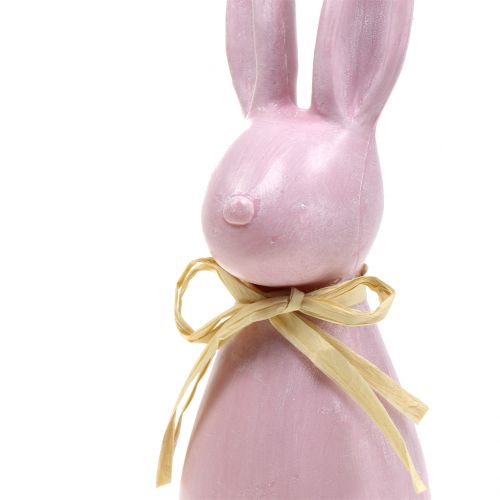 Floristik24 Coelhinho da Páscoa Rosa Grande H47cm