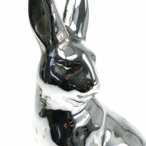 Floristik24 Coelhinho prata antigo Alt.31cm