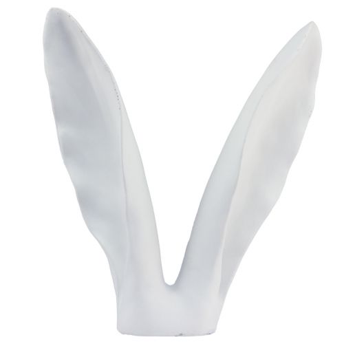 Floristik24 Decoração de coelho orelhas de coelho pedra artificial branca 31×9,5×41cm