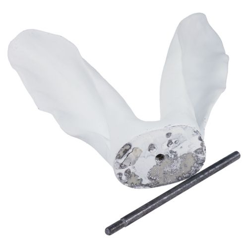 Floristik24 Decoração de coelho orelhas de coelho pedra artificial branca 31×9,5×41cm
