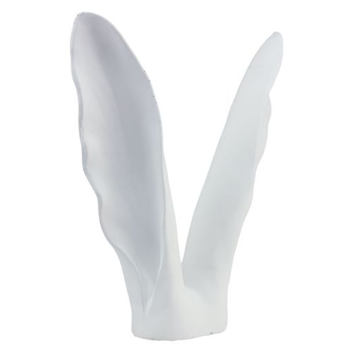 Floristik24 Decoração de coelho orelhas de coelho pedra artificial branca 31×9,5×41cm