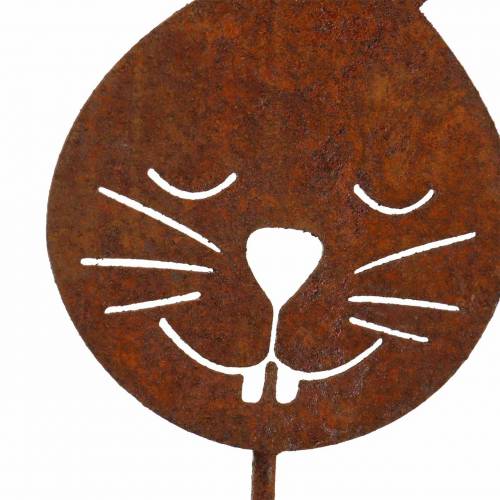 Floristik24 Cabeça de coelho numa grelha de metal H45cm decoração de jardim