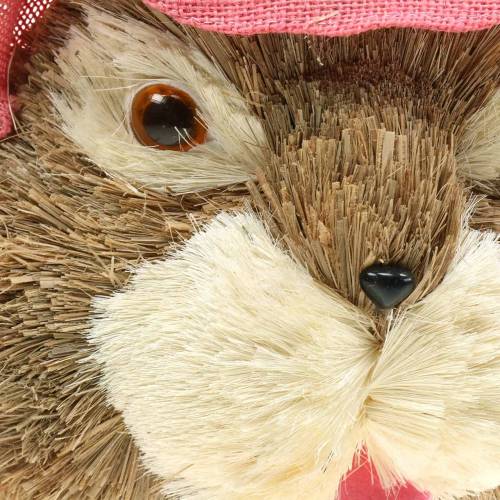 Floristik24 Cabeça de coelho de decoração de Páscoa para palha suspensa Alt.51cm