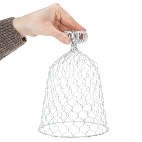 Itens Sino de arame vintage para decoração de mesa em estilo rústico campestre, 23 cm