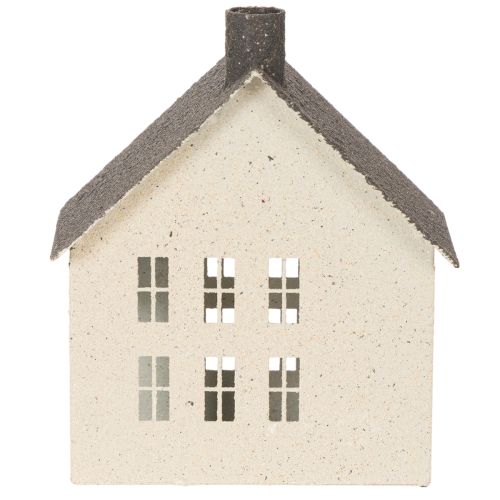 Luminária de metal decorativa em formato de casa, 16 cm | Floristik24.pt