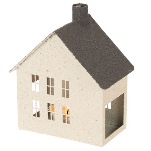 Luminária de metal decorativa em formato de casa, 16 cm | Floristik24.pt