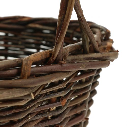 Lidar com cesta de salgueiro oval 28 cm x 20 cm | Floristik24.pt