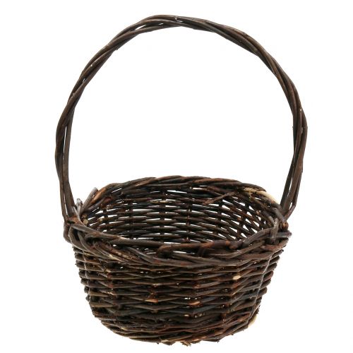 Lidar com cesta de salgueiro oval 28 cm x 20 cm | Floristik24.pt