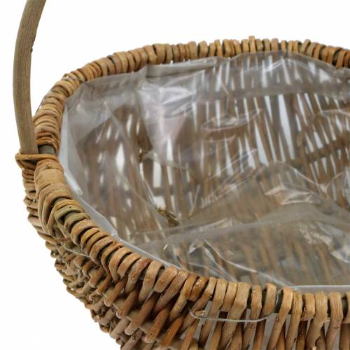 Itens Cesto de alça redondo natural Ø32/28/22cm conjunto de 3