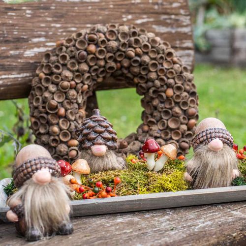 Itens Coroa de bolotas para decoração de outono natural Ø30cm