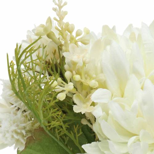 Floristik24 Buquê de crisântemo mistura branco 35cm