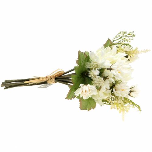 Floristik24 Buquê de crisântemo mistura branco 35cm