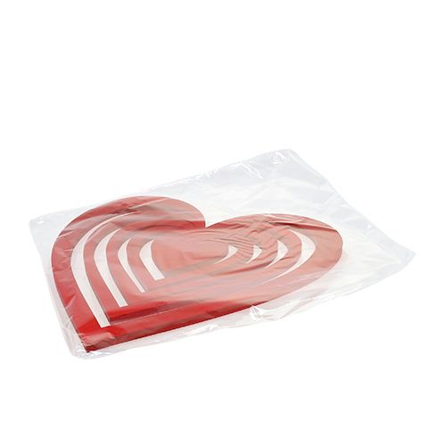 Floristik24 Coração vermelho feito de espuma de 40cm