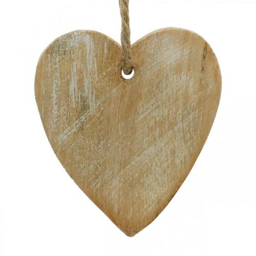 Itens Pingentes de madeira, abeto / coração / estrela, conjunto de decoração de Natal H7.5 / 8cm 9 unidades