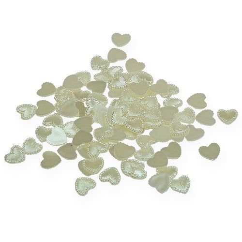 Floristik24 Creme de Mini Corações Espalhados 1,3cm 300p