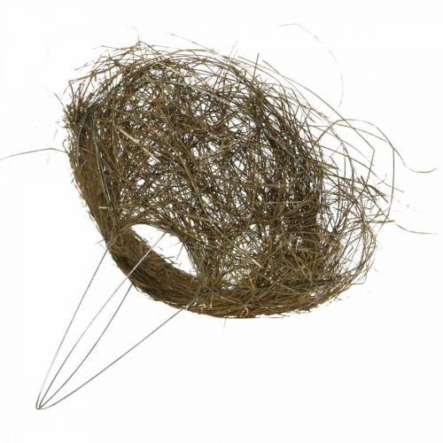 Floristik24 Manguito buquê de feno natureza buquê manguito Ø25cm 6pcs