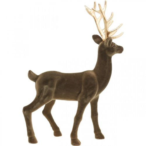 Itens Veado decorativo figura decorativa rena decorativa flocada marrom H46cm