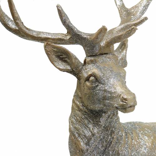 Floristik24 Deco Deer Champanhe glitter 44cm