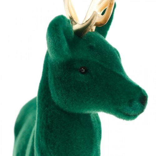 Itens Veado em pé deco figura decoração de mesa de ouro verde advento 27cm