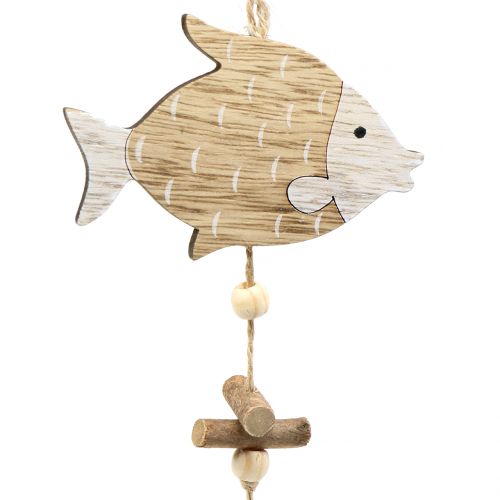 Itens Cabide marítimo com peixes 36cm