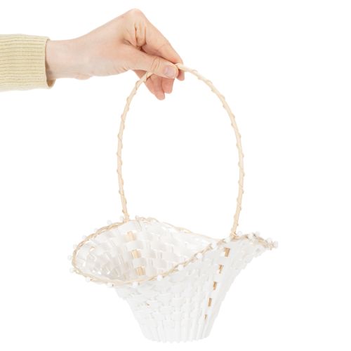 Cesta para daminha de casamento, 24 cm x 17 cm | Floristik24.pt