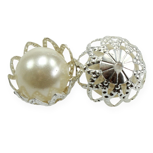 Floristik24 Decoração dispersa de casamento pérolas creme Ø13mm 48 un