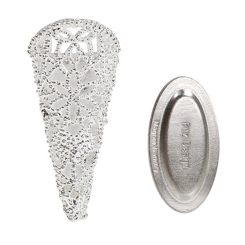Itens Alfinete de casamento com ímã, prata 4,5 cm