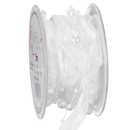 Fita de casamento branca 20mm 5m