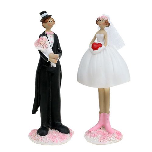 Floristik24 Figura de casamento casal nupcial 13cm 1 par