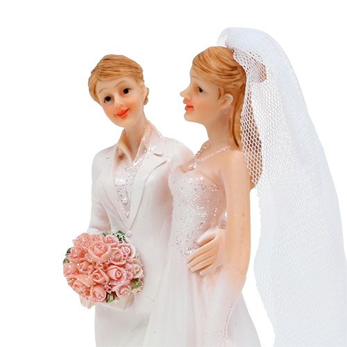 Itens Figura de casamento mulher casal 17 cm
