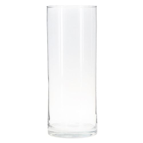 Itens Vaso de vidro alto, cilindro de vidro, vaso de flores transparente Ø12cm Alt.30cm