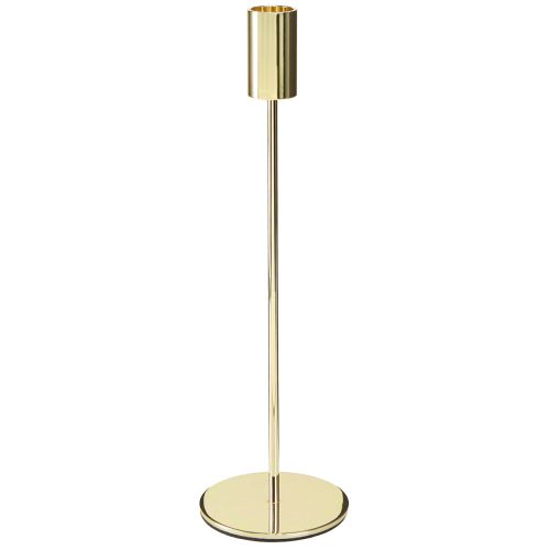 Porta-velas alto em metal dourado 27,5 cm 4 peças