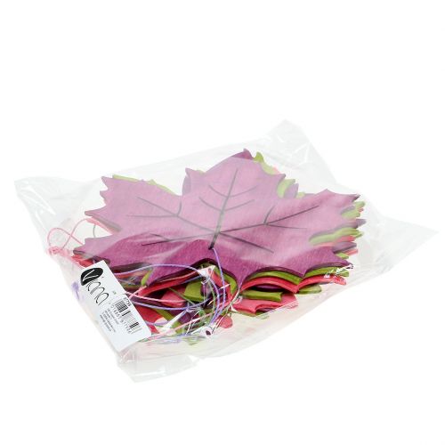 Floristik24 Mistura de folhas de madeira para pendurar cores variadas 15 cm 9 unidades