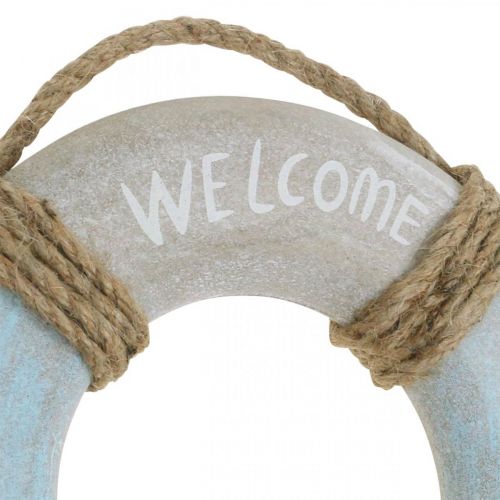 Floristik24 Decoração Marítima Lifebuoy Decoração Madeira Náutica Ø30cm