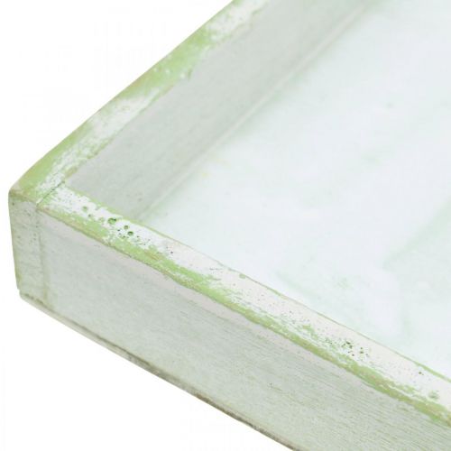 Floristik24 Bandeja de madeira, decoração de primavera, bandeja para plantio 24,5×24,5cm