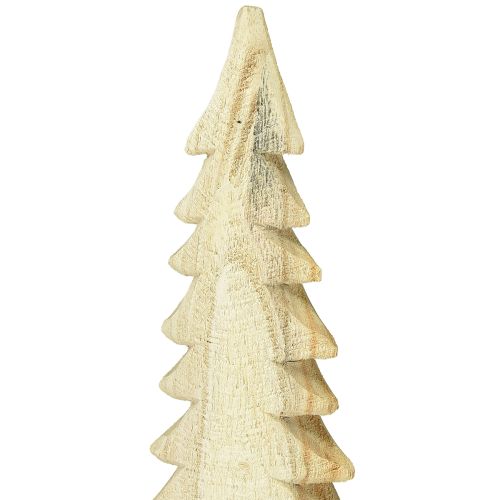 Itens Árvore de Natal de madeira decoração de Natal Paulownia natural H54cm