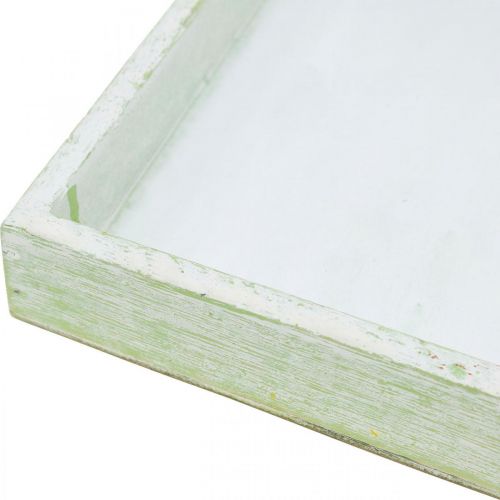 Floristik24 Base para copos de madeira, decoração de mesa, bandeja para plantar 19×19cm