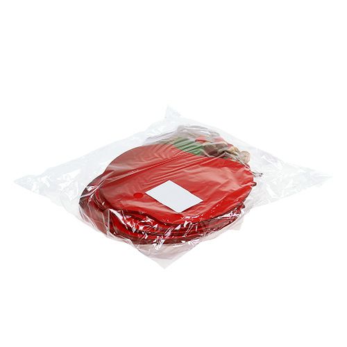 Floristik24 Maçã caranguejo para pendurar 12,5 cm vermelho 12 unidades