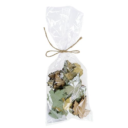 Floristik24 Folhas de madeira folhas de bordo mistura pastel 3cm - 4,5cm 24 un