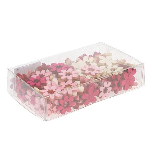 Floristik24 Flores de madeira streudeko 2cm bunda rosa. 144St
