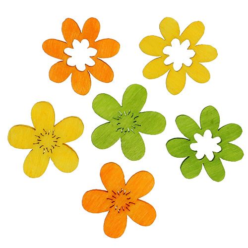 Decoração em madeira florida com serapilheira variedade de cores 2cm. 144St