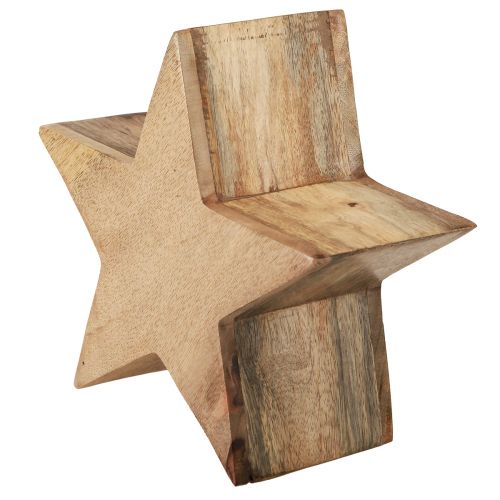 Itens Decoração de madeira decoração estrela decoração de mesa em madeira de manga natural Ø20cm
