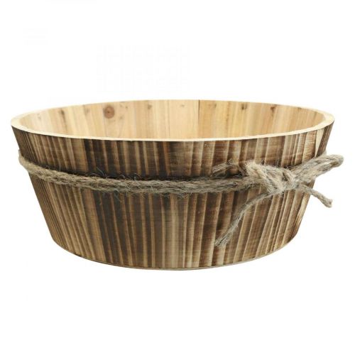 Floristik24 Tigela decorativa madeira natural decoração rústica Ø28cm A10cm