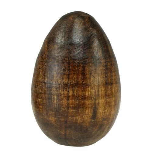 Itens Ovos de madeira madeira de manga marrom Ovos de Páscoa feitos de madeira Alt.8cm 3 unidades