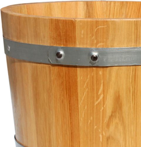 Itens Plantador de barril de madeira carvalho Ø39cm