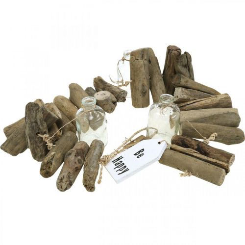 Floristik24 Deco guirlanda troncos com óculos decoração de parede marítima 70cm