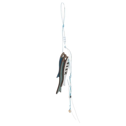 Enfeites de peixe de madeira para pendurar, azuis, 36 cm, conjunto de 4 peças. comprar | Floristik24.pt